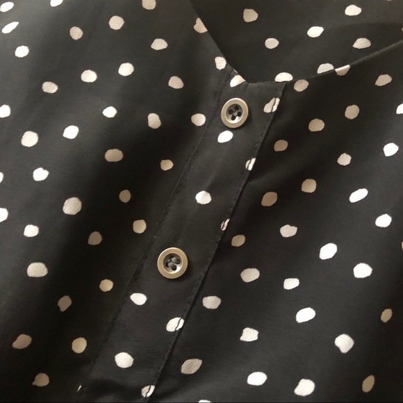 Full Tilt Polka Dot Tie Front Strap Racerback top - Picture 3 of 5